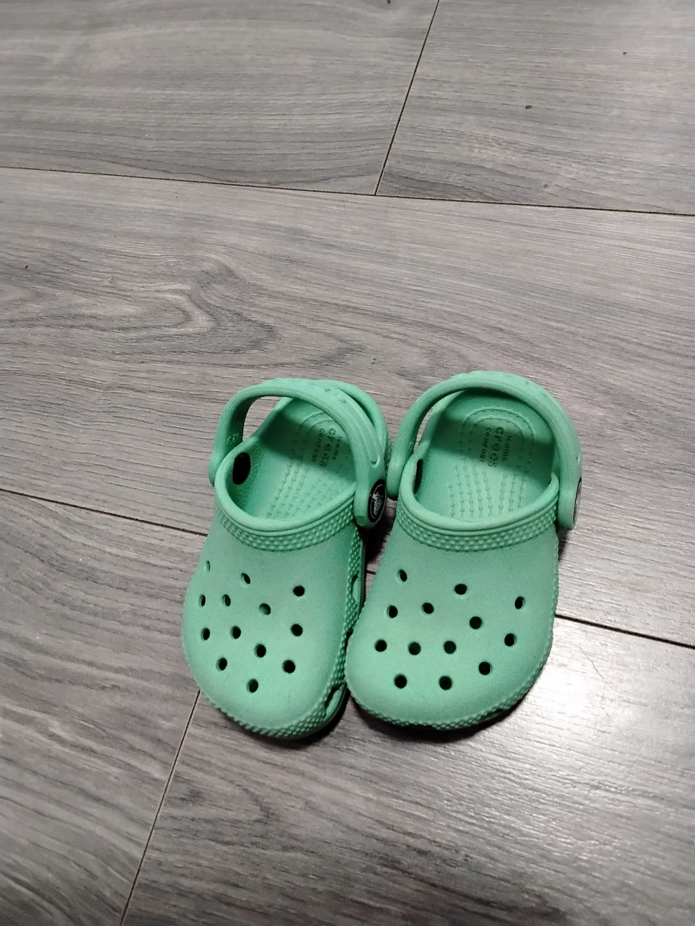Kids Mint Green Clog Sandals - Crocs-style